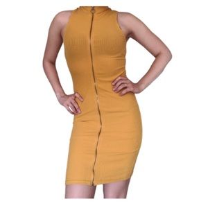 Derek❤️Heart🦎Full Zip Up Turtleneck Dress🌵